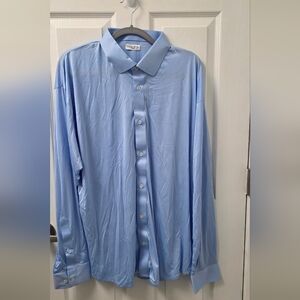 Collars and Co 2X- Large Long Sleeve blue Dress Collar Shirt New NWOT